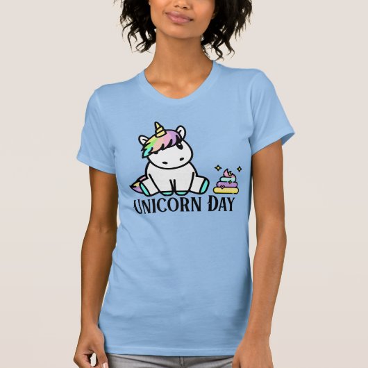 T-shirt Kawaii Unicorn Day et Unicorn Poo (Devant)