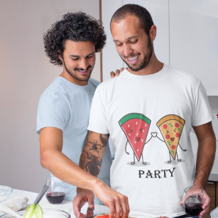 T-shirt Kawaii Watermelon Pizza Party nourriture Lover Uni