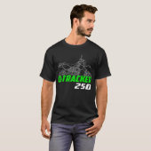 T-shirt Kawasaki D-Tracker 250 1998-2007 (Devant entier)