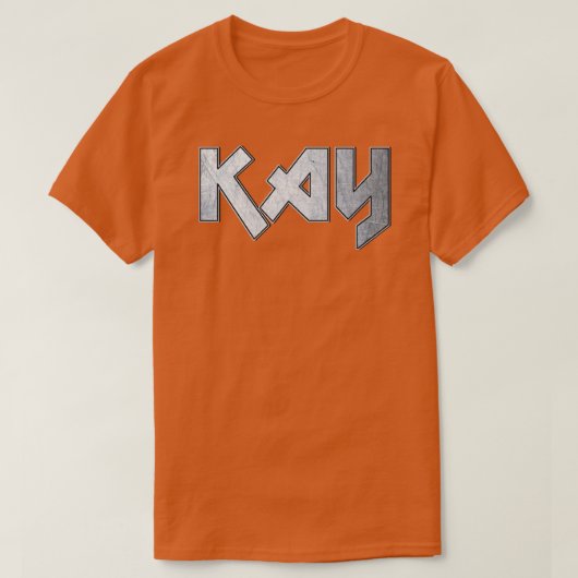 T-shirt Kay en métal lourd (Design devant)