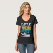 T-shirt Kayak And Beer Kayaker Kayak (Devant entier)