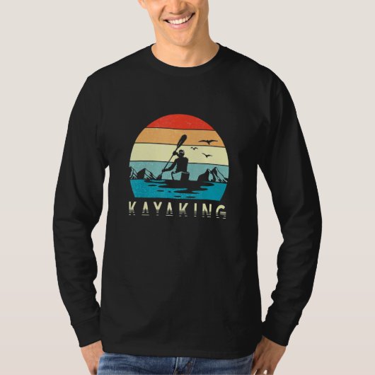 T-shirt Kayak Canoë Camping Rivière (Devant)