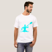 T-shirt Kayak - Cyan (Devant entier)