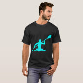 T-shirt Kayak - Cyan (Devant entier)