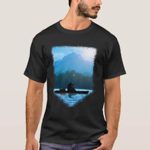 T-shirt Kayak Fishing Pedal Drive Kayak Pêcheur pêcheur à