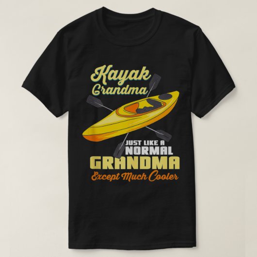 T-shirt Kayak Grand-mère Kayak (Design devant)