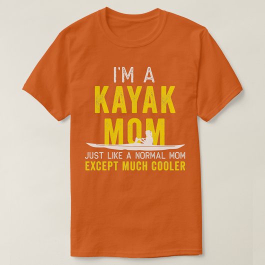 T-shirt Kayak Im A Kayak Maman Jaune Cadeau Lumière (Design devant)