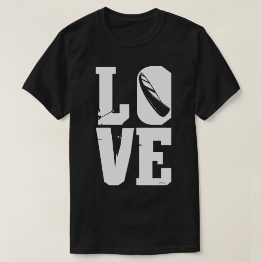 T-shirt Kayak Love Rafting eau vive (Design devant)