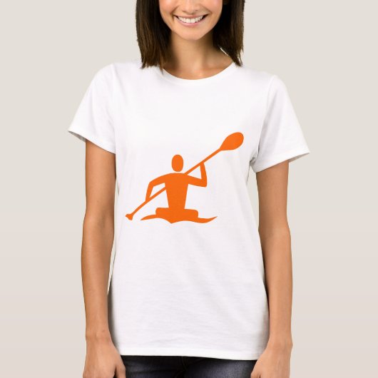 T-shirt Kayak - Orange (Devant)
