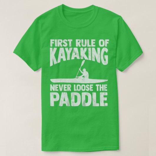 T-shirt Kayak Paddle White Water Rowing Kayaking Boat 3 (Design devant)