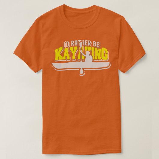 T-shirt Kayak Paddle White Water Rowing Kayaking Boat 5 (Design devant)