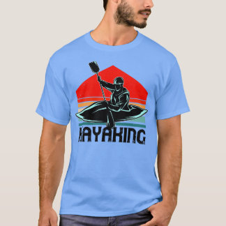 T-shirt Kayak River Paddle Vintage Kayak Canoéistes