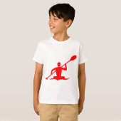 T-shirt Kayak - Rouge (Devant entier)