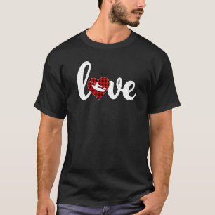 T-shirt Kayak Sports Buffalo Plaid Love Kayak Valent