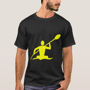 T-shirt Kayaking - jaune