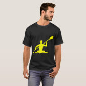 T-shirt Kayaking - jaune (Devant entier)