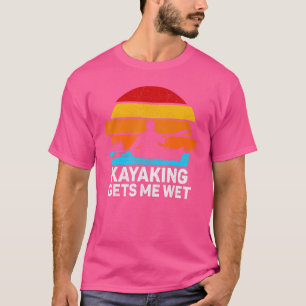T-shirt Kayaking M'Attire Humide Canoë Coucher Du Soleil V