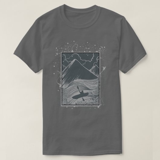 T-shirt Kayaking Whitewater Kayaking Kayak (Design devant)
