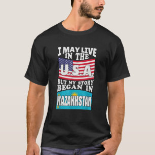 T-shirt Kazakhstan Qazaqstan Kazakh Kazakh USA Amérique