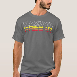 T-shirt Kazuya prénom drôle vintage coucher de soleil Kazu