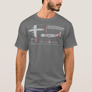 T-shirt KC97 Stratofreighter American Tanker Aircraft Diag