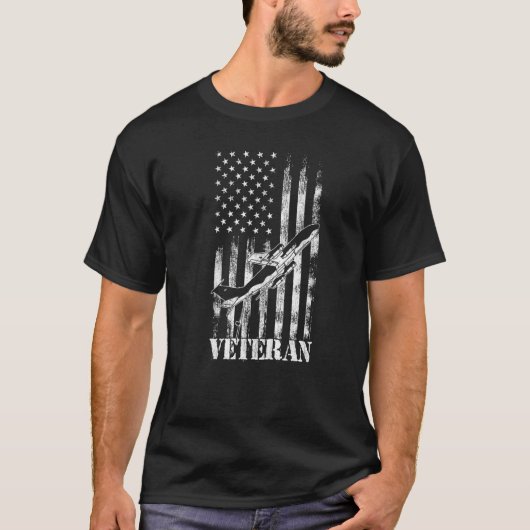 T-shirt KC 135 Stratotanker Veteran USAF Aviation (Devant)