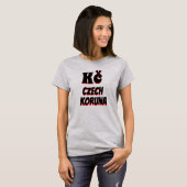 T-shirt Kč couronne tchèque (Devant entier)