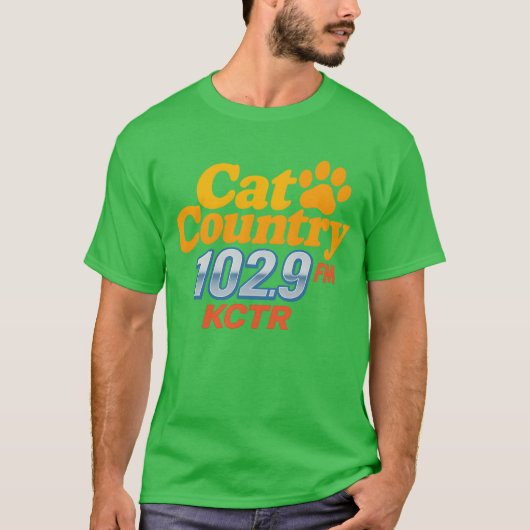 T-shirt KCTR-FM vintage 102.9 - facturation (Devant)