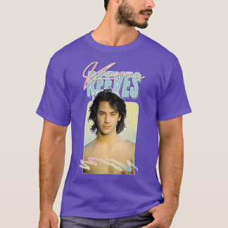 T-shirt Keanu Reeves Rétro 90s Aesthétique Ventilateur