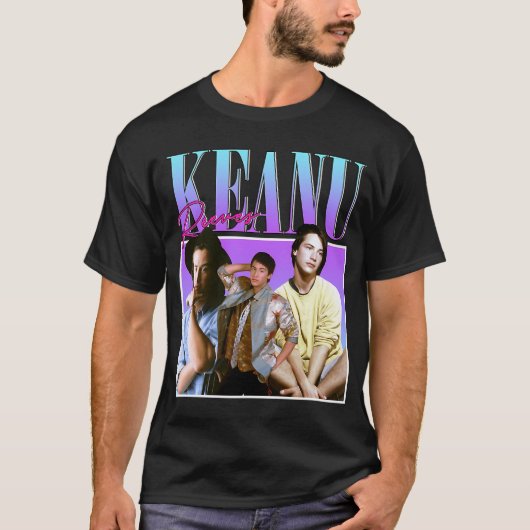 T-shirt Keanu Reeves Style 90s (Devant)