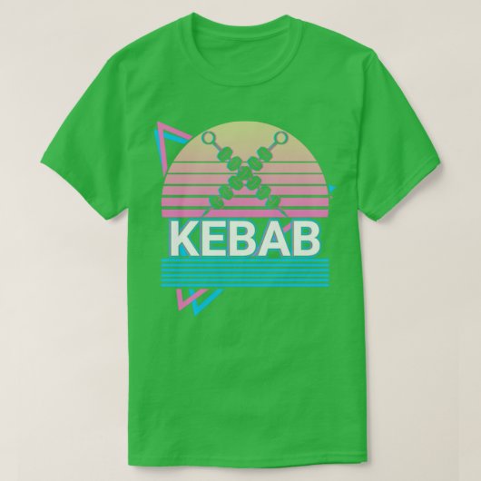 T-shirt Kebab Skewers Doner Kebab Kebap Retro Gift (Design devant)