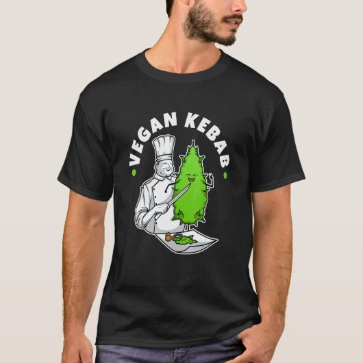 T-shirt Kebab végane Herbe (Devant)
