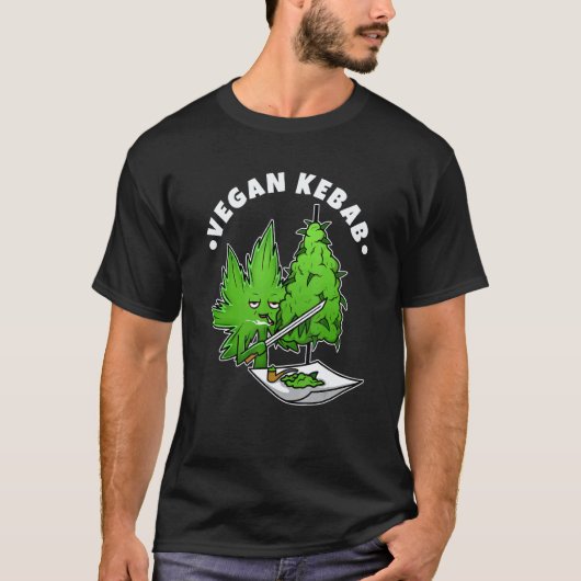 T-shirt Kebab végétalien Herbe 1 (Devant)