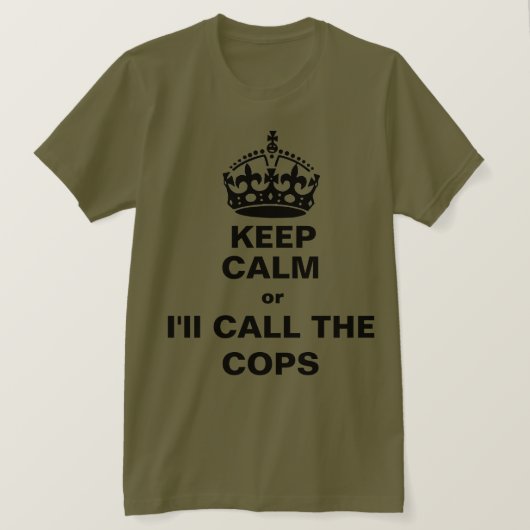 T-shirt Keep calm (Design devant)