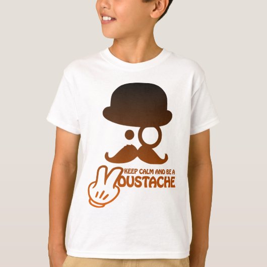 T-shirt Keep calm and accélérateur de prise a Moustache - (Devant)