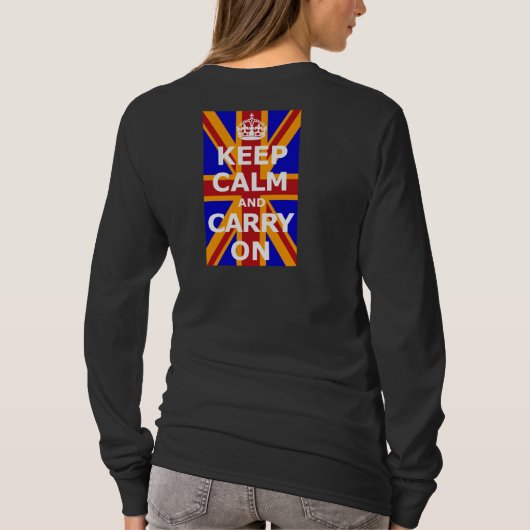 T-SHIRT KEEP CALM AND CARRY ON (Dos)