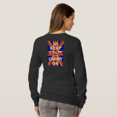T-SHIRT KEEP CALM AND CARRY ON (Dos entier)