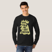 T-shirt Keep Calm And Eat Chicken  Chicken (Devant entier)