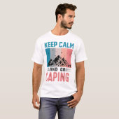 T-shirt Keep Calm and Go Camping Retro Tee (Devant entier)