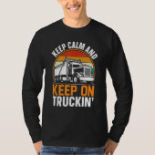 T-shirt Keep Calm And Keep On Truckin (Devant)