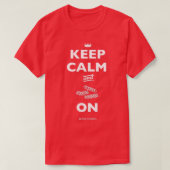 T-shirt Keep Calm and Pasta On Chef Britt Rescigno  (Design devant)