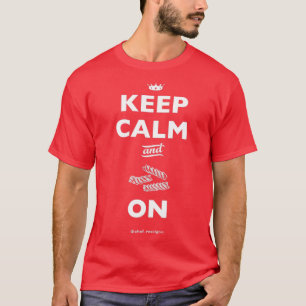 T-shirt Keep Calm and Pasta On Chef Britt Rescigno 
