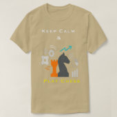 T-shirt Keep Calm and Play Chess (Design devant)