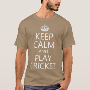 T-shirt Keep Calm and Play Cricket 