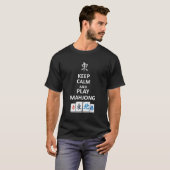 T-shirt Keep Calm and Play Mahjong (Devant entier)