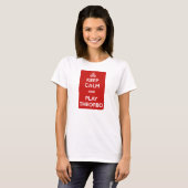 T-shirt Keep Calm and Play Theorbo (Devant entier)