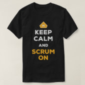 T-shirt Keep Calm And Scrum On Agile Scrum Master Balsamic (Design devant)