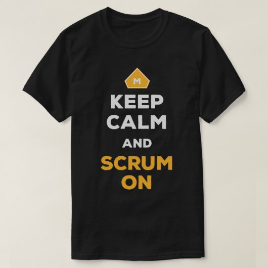 T-shirt Keep Calm And Scrum On Agile Scrum Master Balsamic (Design devant)