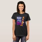 T-shirt Keep Calm And Skate On Skateboarding Skateboard (Devant entier)