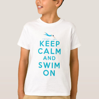 T-shirt Keep Calm And Swim On